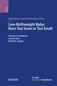 Low-Birthweight Baby: Born Too Soon or Too Small_cover