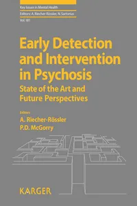Early Detection and Intervention in Psychosis_cover