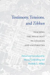 Testimony, Tensions, and Tikkun_cover