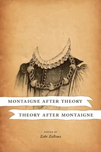 Montaigne after Theory, Theory after Montaigne_cover