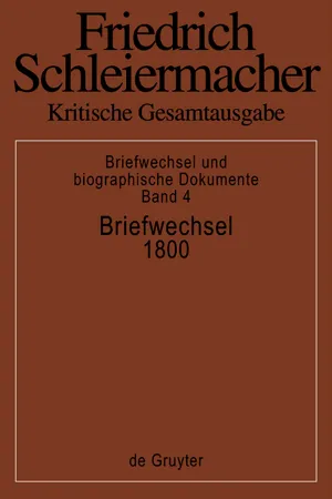 Briefwechsel 1800