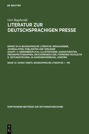 124563–136875. Biographische Literatur. I - Me