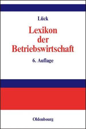 Lexikon der Betriebswirtschaft