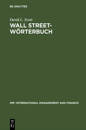 Wall Street-Wörterbuch