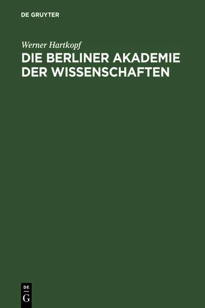 Die Berliner Akademie der Wissenschaften