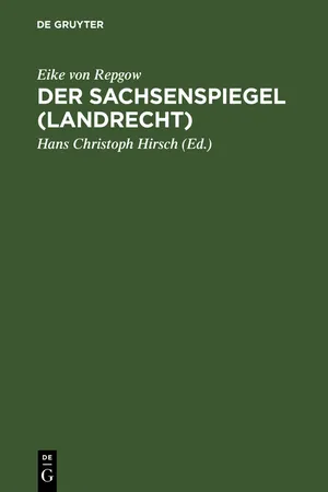 Der Sachsenspiegel (Landrecht)