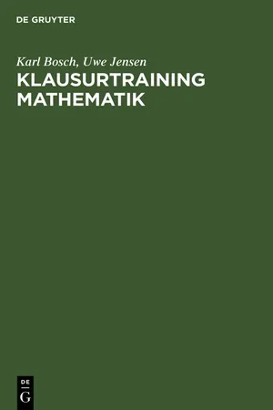 Klausurtraining Mathematik