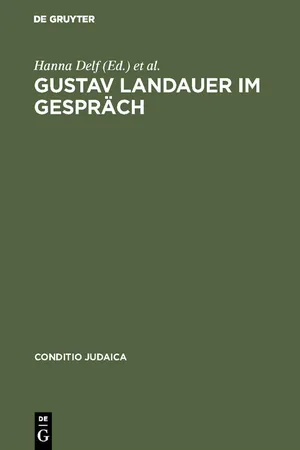 Gustav Landauer im Gespräch