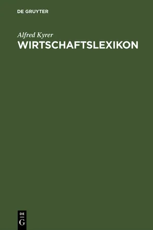 Wirtschaftslexikon