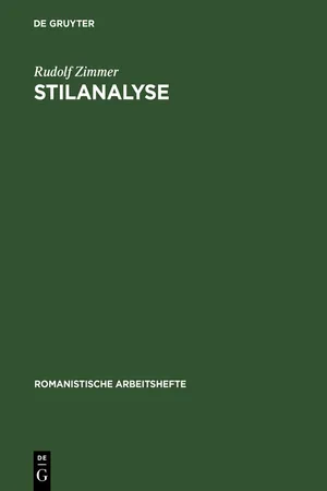 Stilanalyse