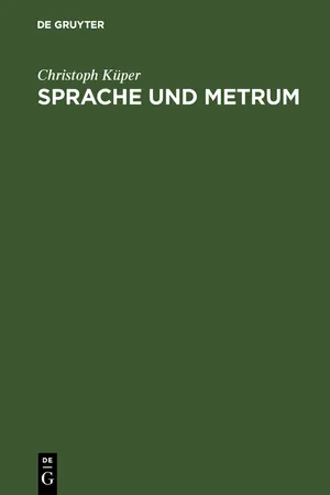 Sprache und Metrum