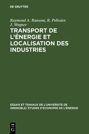 Transport de l'énergie et localisation des industries