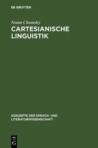 Cartesianische Linguistik_cover