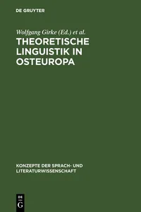 Theoretische Linguistik in Osteuropa_cover