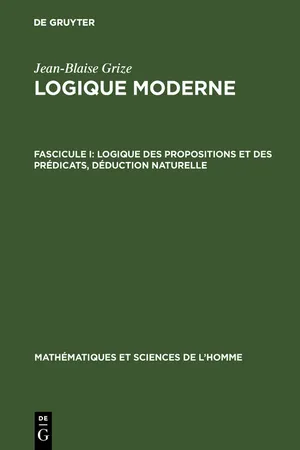 Logique des propositions et des prédicats, déduction naturelle