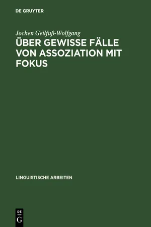 Über gewisse Fälle von Assoziation mit Fokus