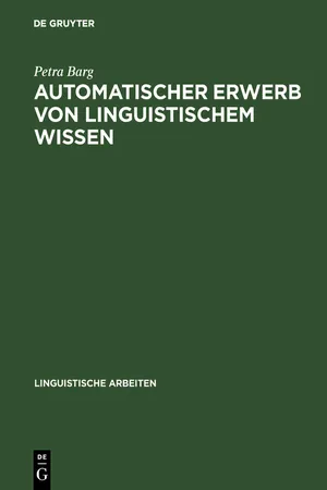 Automatischer Erwerb von linguistischem Wissen