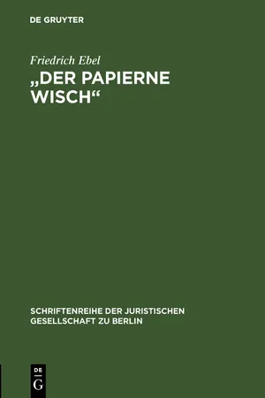 "Der papierne Wisch"