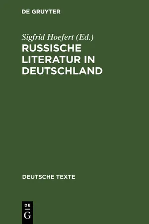 Russische Literatur in Deutschland