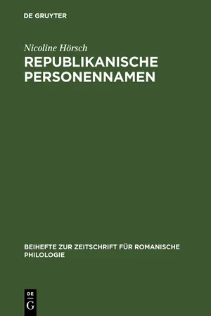 Republikanische Personennamen