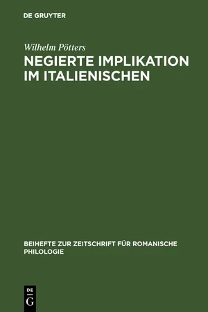 Negierte Implikation im Italienischen