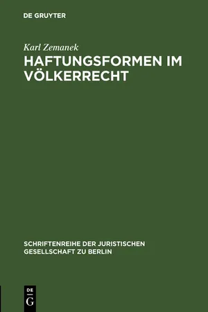 Haftungsformen im Völkerrecht