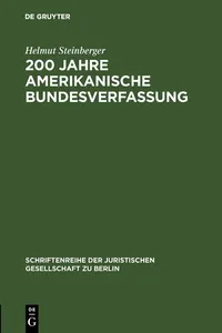 200 Jahre amerikanische Bundesverfassung_cover