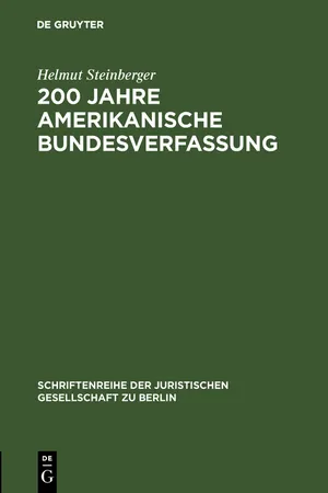 200 Jahre amerikanische Bundesverfassung