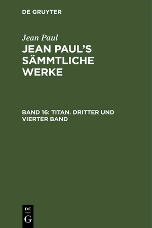 Titan. Dritter und vierter Band