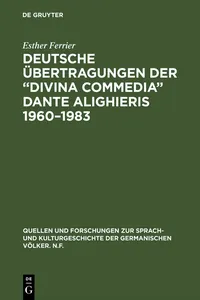 Deutsche Übertragungen der "Divina Commedia" Dante Alighieris 1960–1983_cover