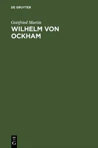 Wilhelm von Ockham_cover