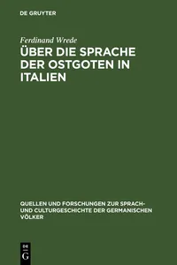 Über die Sprache der Ostgoten in Italien_cover