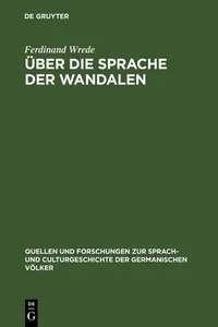 Über die Sprache der Wandalen_cover