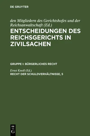 Recht der Schuldverhältnisse, 5