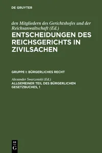 Allgemeiner Teil des Bürgerlichen Gesetzbuches, 1_cover