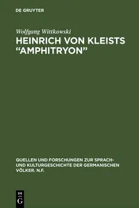 Heinrich von Kleists "Amphitryon"_cover