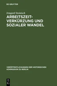 Arbeitszeitverkürzung und sozialer Wandel_cover