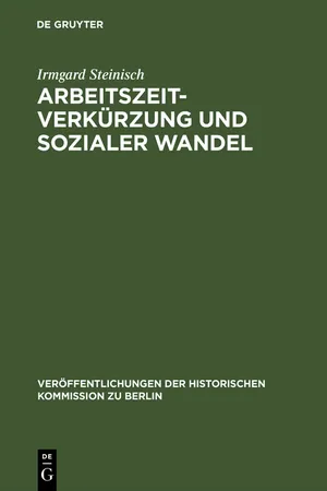 Arbeitszeitverkürzung und sozialer Wandel