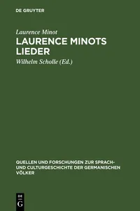 Laurence Minots Lieder_cover