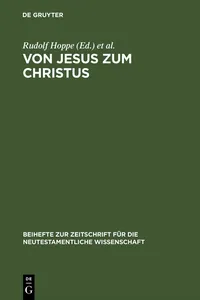 Von Jesus zum Christus_cover