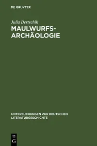 Maulwurfsarchäologie_cover