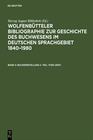 Buchherstellung 2. Teil: 17193–29011