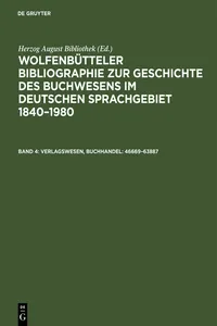 Verlagswesen, Buchhandel: 46669–63887_cover