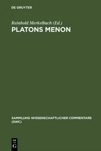 Platons Menon_cover