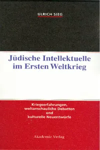 Jüdische Intellektuelle im Ersten Weltkrieg_cover