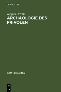 Archäologie des Frivolen_cover