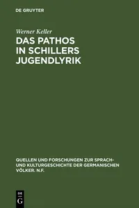 Das Pathos in Schillers Jugendlyrik_cover