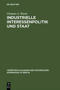 Industrielle Interessenpolitik und Staat_cover