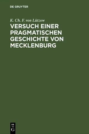 Versuch einer pragmatischen Geschichte von Mecklenburg