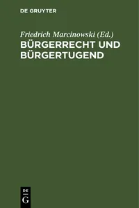 Bürgerrecht und Bürgertugend_cover